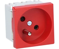 Kontakt-Simon K45 lizdas su 16A IP20 raudona - K22 / 6