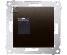 Kontakt-Simon SIMON54 kompiuterių lizdai RJ45 cat.6 su bronzos diafragma - D61.01 / 46