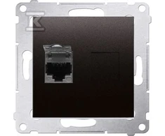 Kontakt-Simon Vieno kompiuterio lizdas RJ45, 6 kat. antracitas (D61E.01 / 48)