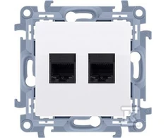 Kontakt Simon KOMPIUTERIO LAIDAS RJ45.5E+TELEFONO LAIDAS RJ12 BALTA SIMON1
