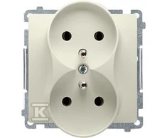 Kontakt Simon DVIGUBAS JUNGTIS Z/U BEIGE SHIFT KONTAKTAS BMGZ2M.01/12