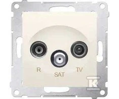 Kontakt-Simon SIMON54 RTV / SAT antenA lizdas kremas leidimas - DASP.01 / 41
