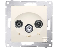 Kontakt-Simon SIMON54 RTV / SAT antenA lizdas kremas leidimas - DASP.01 / 41