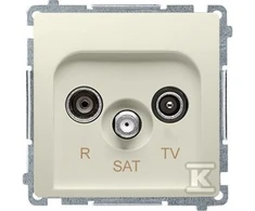 Kontakt-Simon BAZINIS MODUCIASRTV / SAT antenA lizdas smėlio spalvos - BMZAR- SAT10 / P.01 / 12