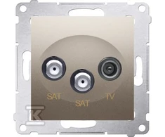Kontakt-Simon SIMON54 SAT / SAT / RTV antenA lizdas galutinis aukso - DASK2.01 / 44