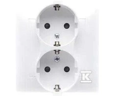 Kontakt Simon GN.SCHUKO 2-CR.Baltas SIMON54