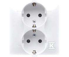 Kontakt Simon GN.SCHUKO 2-CR.Baltas SIMON54