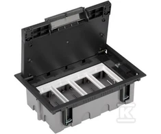 Kontakt Simon GRINDŲ DĖŽUTĖ 4 MOD. 8XK45 93MM+SM402/9 JUODA