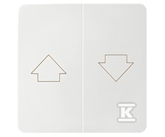 Kontakt-Simon 82 Dvivietis mygtukas, baltas (82028- 30)