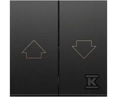 Kontakt-Simon Simon 54 Raktai SZP1WM mechanizmui, matinė juoda DKZP1W/49