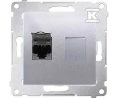 Kontakt Simon KOMP.ŽEMINIMAS.RJ45 CAT6E TRANS.SIDABRAS MATINIS SIMON54
