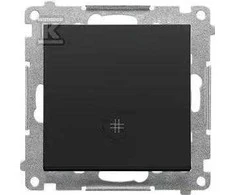 Kontakt Simon LED kryžminis JUNGTIS P. MAT Juodas SIMO