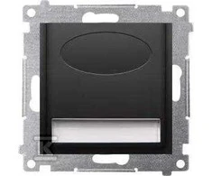 Kontakt-Simon Simon 54 LED šviestuvas 230V AC 1,1 W šilta balta 3100 K matinė juoda DOS.01/49