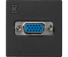 Kontakt Simon PLOKŠTĖ K45 VGA VARŽTAS Juodas