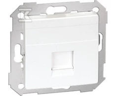 Kontakt-Simon Simon 82 apima vieno RJ45 buto kompiuterio lizdą su baltos diafragmos adapteriu (TSI-82005-30)