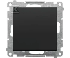 Kontakt-Simon Single mygtukas Kontakt-Simon 55 TP1.01/149 užmezgantis kontaktą be piktogramos, modulis 10 AX, 250V~, juodos matinės greitosios jungtys