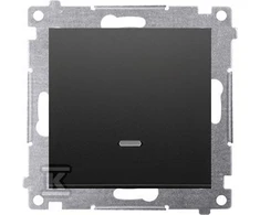 Kontakt-Simon Simon 54 Vieną mygtuką su LED pašvietimu be piktogramos (Modulis) 10AX 250V