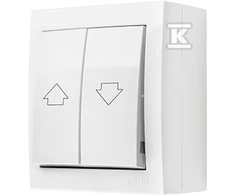 Kontakt-Simon Simon Aquaclick mygtukas aklas 10 AX, 250 V balta ACZ1 / 11