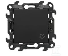 Kontakt-Simon Simon 24 Przycisk dzwonek su podświetleniem LED juoda mat ND1L.01/49