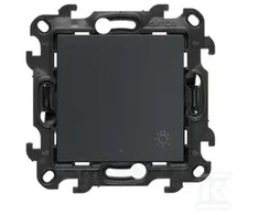 Kontakt-Simon Simon 24 Przycisk światło su podświetleniem grafito mat NS1L.01/38