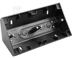 Kontakt-Simon Simon 54 Premium Corner paviršiuje montuojama dėžė, 2 kartus, skirta PREMIUM rėmams, matinė juoda DPNR2/49