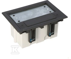 Kontakt Simon GRINDŲ DĖŽUTĖ 1-MOD. 2XK45 93MM+SM102/9 JUODA
