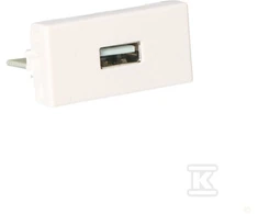 Kontakt Simon K45 / 2 A tipo USB lizdas - K128B / 9