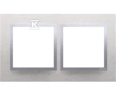 Kontakt-Simon SIMON54 Dvi dėžė NATURA Metal Inox Classic - DRN2 / 77