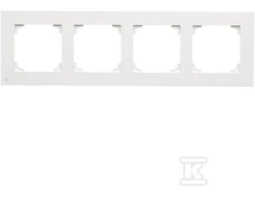 Kontakt-Simon Keturvietis rėmas Kontakt-Simon 55 TR4/AB111 LINE antibakterinis matinis baltas