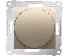 Kontakt-Simon Simon 54 Rotorinis reguliatorius reguliuojamiems šviesos diodams 230 V (modulis) 2250 W matinis auksas DS9L.01/44
