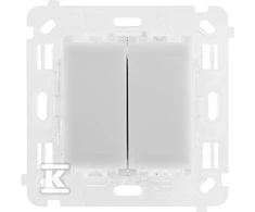 Kontakt-Simon Simon 54 Touch Connector / dvigubas universalus mygtukas, 230V 2x6A ST2M
