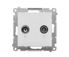 Kontakt Simon TAZ.01/111 Simon 55 R-TV antenos prijungimo lizdas 10 dB pralaidumo lizdams (modulis). 1x Įėjimas: 5862 MHz Matinė balta TAZ.01/111