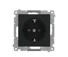 Kontakt Simon Kreiptis į Simoną TGSZ1CZ.01/149 Simon 55 Lizdas Schuko su langinėmis (modulis) 16 A, 250 V~, greitos jungtys Juodas kilimėlis TGSZ1CZ.01/149