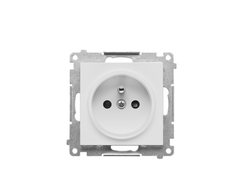 Kontakt Simon TGZ1CZ.01/114 Simon 55 Viengubas lizdas su įžeminimu ir sklendėmis (modulis) 16 A 250 V, greitos jungtys Šviesiai pilka matinė TGZ1CZ.01/114