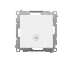 Kontakt Simon TW1ZL.01/111 Simon 55 Vienpolis jungiklis su LED įjungimo indikacija (modulis) 10 AX, 250 V~, greitosios jungtys Matinės baltos spalvos TW1ZL.01/111