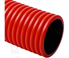 Kopos Rura osłonowa karbowana dwuścienna 160 KD raudona (DVR) Kopos - KD 09160
