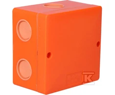 Kopos Elektroinstaliacijos dėžutė IP66 101 x 101 x 62mm oranžinė (KSK 100 PO)