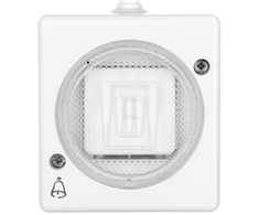 Kos Elektro System KOS Trol Line skambučio mygtukas hermetiškas IP44 balta (100404)