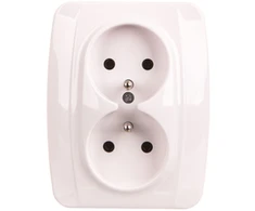Kos Elektro System 110436 KOS1 Lizdas double su/u balta 110436