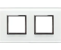 Kos Elektro System 4502182 DANTE Dvigubas rėmas baltas stiklas 4502182