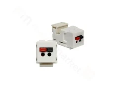 Kos Elektro System KOS 45 Keystone modulis - garsiakalbio lizdas baltas 500472