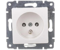 Kos Elektro System KOS Venos vieno lizdo apertūra žemės 16A 250V balta (510434)