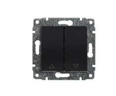 Kos Elektro System 510928 VENA Užrakto jungiklis su raktu be rėmelio 16AX250V matinės juodos spalvos 510928