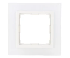 Kos Elektro System 5204181 VENA2 Vieno rėmo stiklas Xglass akrilas baltas + baltas 5204181