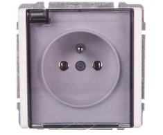 Kos Elektro System KOS Paviršiaus lizdas KOS 66 įžeminimo laidai 16A 250V IP44 balta (660440)