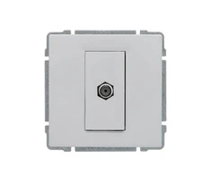 Kos Elektro System 660454 KOS66 Vienvietis F tipo antenos lizdas baltas 660454