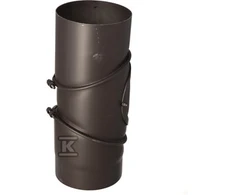 Krzys Pol 90 LAIPSNIŲ ALUKNĖ SU VALYMU DN 160, JUODA