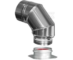 Krzys Pol ELBOW DN80/125 - KATILAS SU PRIDĖTU. PLASTIKAS