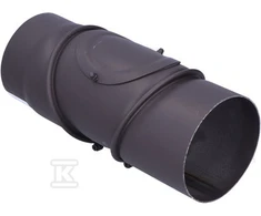 Krzys Pol 90 LAIPSNIŲ ALKŪNĖ SU VALYMU DN 150, JUODA