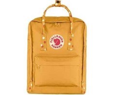 „Fjällräven“ žygio kuprinė „Fjallraven Kanken“ su ochros ir konfeti raštu